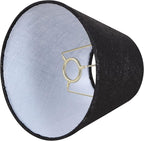 Aspen Creative 56019, Empire Uno Lamp Shade in Black, 5" Top x 9" Bottom x 7" Slant Height, Slip UNO 33mm