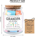NewEleven Gifts For Grandpa - Christian Present, Grandpa Gifts From Granddaughter, Grandson - Grandpa Birthday Gift For Grandfather, New Granddad, PaPa - Bible Verse Jar