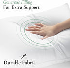 Fern and Willow King Size Bed Pillows - Set of 2, 36"x20" - Luxurious Ultra-Soft Cooling Pillow - Hotel Quality, Down Alternative Fill - Ideal Gift for Side, Back & Stomach Sleepers