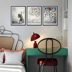 Novatique Banksy Canvas Wall Art Pop Art Wall Decor Banksy Butterfly Art Canvas Print Graffiti Picture Poster for Living Room Bedroom,12" x 16" x 3Pcs