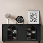 QIYAODECO® Vintage Metal Desk Clock for Bedroom, with Adjustable Angle Ticking Small, Battery Operated Mantel Bedside Clock, Decorative Table, Old Fashioned Style Black Decor, Adult Kid Gift, Black