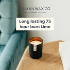 Calyan Wax Co. Passionfruit & Ginger Scented Candle - 75 Hour Burn - Luxury Non Toxic Soy Wax Candles - Long Lasting Black Tumbler Jar Candle for Home - 10.2oz