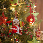 Personalized Christmas Ornaments with Picture Custom Christmas Ornament 2024 Customized Photo Ornament for Christmas Tree Ceramic Xmas Tree Decor for Family Couples Friends