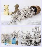 JAKY-Global Babys Breath Fabric Cloth Artificial Flowers 12 Bundle European Fake Silk Plants Decor Wedding Party Decoration Bouquets Real Touch DIY Home Garden(White 12Bundles)