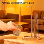 3-in-1 Incense Holder for Sticks with Enlarged Ash Catcher, Anti-Scatter Glass Tray for a Serene Home, Yoga, or Spa, Includes Dedicated Cone Holder and Brush（Not Included Incense Sticks）