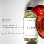 The Magic Scent Secret Diffuser Oil - Hotel & Home Luxury Scents - Diffuser Oil Scents for Home Designed for Use in All Diffusers - 4 fl oz, 120 mL