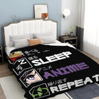 Anime Blanket for Girls Boys Anime Gifts Throw Blanket for Women Mens Lightweight Fuzzy Cozy Plush Flannel Fleece Blankets for Bed Decor 50"x60"