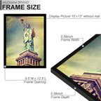 100% Solid Wood 10x13 Picture Frame Set of 2, Black Frame for 10 x 13 Inch Picture Poster Photo, Light Weight 10 by 13 HQ Matte Black Frame for Wall - 2 Pack/Black/10 x13