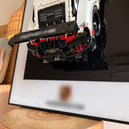 iLuane Display Wallboard for Race Car Model Building Kit 42096, Adult Collectibles Wall Mount, Home or Office Décor (No Car Included)