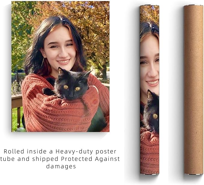 YXIMOX Custom Canvas Prints with Your Photos, Personalized Wall Art, Home Decor,Custom Canvas Print, Made in USA(11"x16", Unframed)