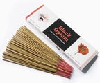 Giftbrit Black Opium Natural & Herbal Incense Sticks 100 Sticks with Incense Holder for Meditation, Yoga, Church, Relaxation, Healing and Positivity