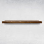 URBANDI, Rustic Floating Shelves, Set of 2, Hidden Bracket, Solid Wood, Heavy Duty, Wall Mounted Shelves, (Provincial, 24Wx6D)