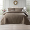 KASENTEX Queen Quilt Set 90"x90" – Soft Washed 3-Layer Lightweight Bedspread, Minimalist Nordic Design, All-Season Spring & Summer Quilt Set (1 Quilt + 2 Pillow Shams), Cub