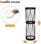 Mango Steam Pluvian™ Soakstone™ Umbrella Holder (Tall, Black)