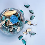 Potpourri Bags,Blue Potpourri Bowl Filler,Ocean Scented Decorative Dried Flower,Coastal Beach Bathroom Vase Decor(10.5 oz/2 Packs)