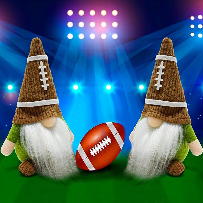 Little Football Rugby Gnomes Plush Ornaments Cute Swedish Tomte Nisse Dwarf Gnome Doll Sports Game Fans Gifts Tiered Tray Home Decoration