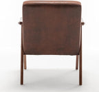 KEIKI Mid-Century Modern Accent Chair with Solid Wood Frame, Comfortable Single Sofa Chair for Daily Use in Living Room or Bedroom