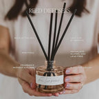 Sweet Water Decor Luxury Getaway Reed Diffuser – Hotel Scent Diffuser with Long-Lasting Premium Fragrance of Leather, Iris, Sandalwood for 4 Months – Ideal for Home Decor