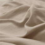 Bedsure Deep Beige Duvet Cover King Size - 3 Pieces Prewashed Cotton-Like Extra Soft Bedding Set, Includes 1 Duvet Cover 104x90 Inches with Zipper Closure & 2 Pillow Shams, Comforter Not Included
