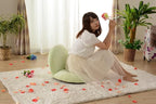 PaletteLife Melon Pan Shape Floorchair, Cookie Crust Bun, Comfy Lazy Sofa Cushion, Floor Pillow Floor Cushion, for Office Dorm Bedroom Décor