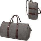 seyfocnia Convertible Travel Garment Bag,Carry on Garment Duffel Bag for Men Women - 2 in 1 Hanging Suitcase Suit Business Travel Bag