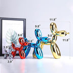 Balloon Dog Sculpture Modern Home Decor Collectible Figurines Funky Statues for Bedroom Trendy Animal Decor for Coffee Table Living Room Decor