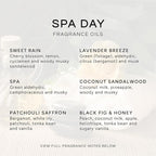 Eternal Essence Oils Spa Day Set of 6 Premium Fragrance Oils - Includes Lavender Breeze, Sweet Rain, Coconut Sandalwood, Black Fig & Honey, Patchouli Saffron, and Spa Scented Oils - 10ML