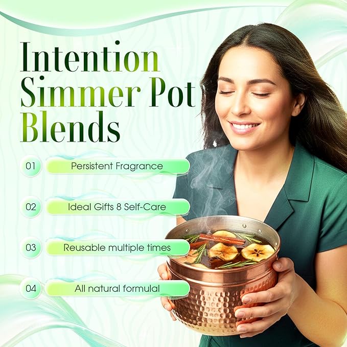 Intention Simmer Pot Blends, Simmer Pot for Stove Potpourri, Reiki-Infused Energy Home Fragrance energetically Charged & Manifestation, for Holiday, Meditation & Ritual Spaces (All)