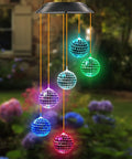Solar Wind Chime for Porch Decor, Solar Lights Outdoor Decorative for Garden and Patio, Birthday Gifts for Women Mom Grandma