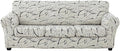KRFOONN 4 Piece Printed Sofa Couch Cover for 3 Cushion Couches Stretch Sofa Slipcovers with 3 Separate Seat Cushion Covers Washable Furniture Protector with Elastic Bottom (Sofa, 58)