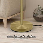 30W Torchiere Floor Lamp Gold, 3600LM Bright Stepless Dimmable Floor Lamp, 71 Inch LED Standing Lamp 3000K, Rotary Switch, I Inch Thick Pole, Tall Metal Torch Floor lamps for Living Room/Bedroom/Den