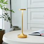 Rechargeable Table Lamp Cordless - 6000mAh Battery Operated LED Table Light - Portable Touch Dimmable Outdoor Waterproof Table Lamps for Patio Restaurant Dining (2 Gold)