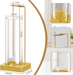 Incense Holder for Sticks, Insence-Stick Holder, Anti-Ash Flying No Mess Incense Burner, Incense Stick Holder with Glass Ash Catcher, for Yoga Spa Meditation Home Decor(2 Pack)