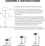 3-Height Adjustable Cordless LED Table Lamp (11.6"/8.66"/5.12") - Rechargeable Touch Control Desk Light with 2700K Warm Lighting, USB Powered for Bedroom, Camping & Romantic Dinners (Green)