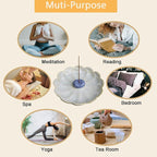 Ceramic Incense Holder Bowl with Brass Burner for Incense Sticks, 5.51 Inch Handmade Incense Burner Ash Catcher for Coil, Sage Cones, Palo Santo, Smudge Bowl for Yoga Meditation Room Décor (White)