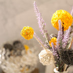 Patelai 72 Pcs Wicker Rattan Balls Decorative Balls for Vase Centerpiece Bowls Orbs Filler for Spring Summer Craft Home Decor, 4 Sizes(Yellow, Gray, White)