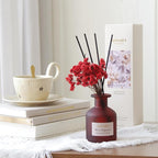 Reed Diffuser Set – Scented Diffuser with Sticks Home Fragrance Diffusers for Home Reed Diffuser for Bathroom Shelf Decor (4.06oz Gardenia White Tea)