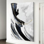 Abstract Canvas Wall Art Black and White Wall Decor Living Room Pictures for Bedroom Framed Large Artwork Office Decor for Wall
