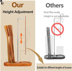 2 in 1 Incense Holder for Sticks(HeightAdjustable), Anti-Ash Flying Insence-Sticks Burner withGlass Incense Holder Organizer for Meditation Yoga SpaHome Decor Sage