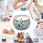 Scented Candles Gift Set, 10 Pack Candles for Home Scented, 250 Hour Long Lasting Soy Candle with Two Coasters, Gifts for Women, Aromatherapy Candle for Stress Relief, Relaxation, Bath, Yoga