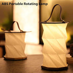 Portable Foldable Table Lamp with USB Rechargeable Battery, 3-Level Dimmable Touch Control Night Light, Folding Paper Lantern Light for Home Office Bedroom Reading (Black)