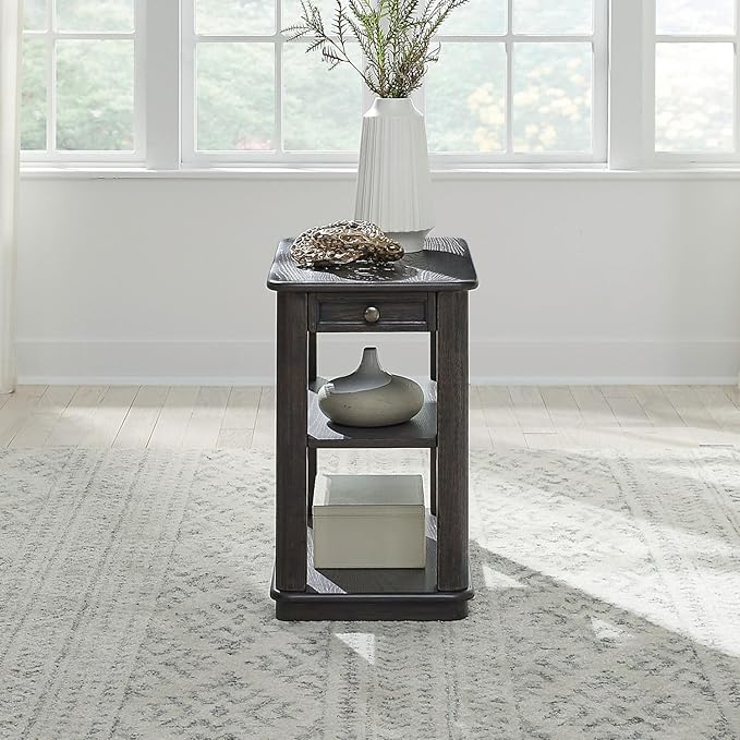 Liberty Furniture Wallace Chair Side Table for Living Room - Aged Oak