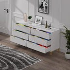 Anmytek White Dresser for Bedroom, 3 Drawer Dresser with Spacious Storage Modern Wood Chest of Drawers for Bedroom Living Room Hallway H0074
