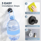 Suction Cup Hooks for Wreaths on Glass, 2025 New No Drill Suction Cup Hooks for Shower, Wreath Hanger Holder for Front Door, Upgraded Towel Hooks for Window Bathroom Mirrors (1, Yellow)