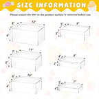 Leinuosen 6 Pcs Large Buffet Risers, 7 to 12 Inch Catering Dessert Table Risers Food Decorative Stands with hollow bottom for Catering Supplies, Party(Clear, Rectangle)