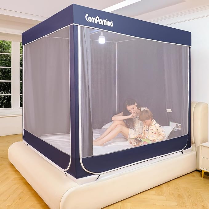 Full Bed Tent for Kids Adults,Full Size Canopy Bed Curtains,Mosquito net for Bed