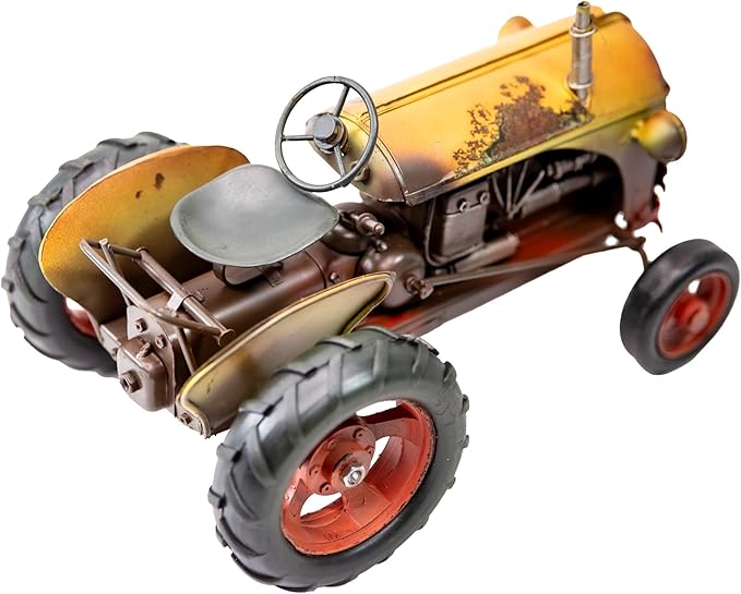 Berfutall-Vintage-Inspired Iron Classic Tractor Model - Collectible Decoration with Rustic Charm (E)