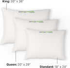 GhostBed Shredded Memory Foam Pillow with Adjustable Gel Memory Foam and Cooling Breathable Cover - Standard Size Shredded Memory Foam Pillows CertiPUR-US Certified 1-Pack