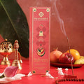 Pujashree Bambooless Agarbatti Incense Sticks 40 pcs 8 Inches | 100% Natural Charcoal Free Agarbatti Sticks | Long Lasting Burn | Woody Aroma | Neelgandha Fragrance (Mishti Padma)