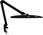 Neatfi Elite HD XL Desk Lamp with Clamp, 1600 Lumens, 22-Inch Wide Head, Non-Polar Dimming, 84 SMD LEDs, 6500K, Task Light for Home, Office, Study Room (Non-CCT with Clamp, Black, 22 Inches)